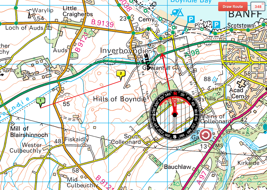 OpenStreetMap Compass